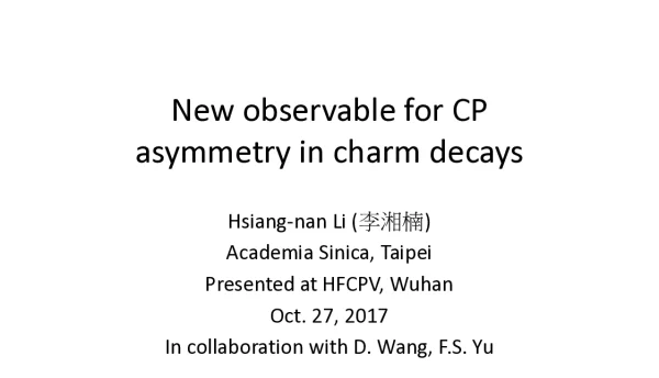 NewobservableforCPasymmetryincharmdecays