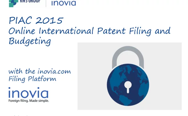 PIAC2015OnlineInternationalPatentFilingandBudgeting