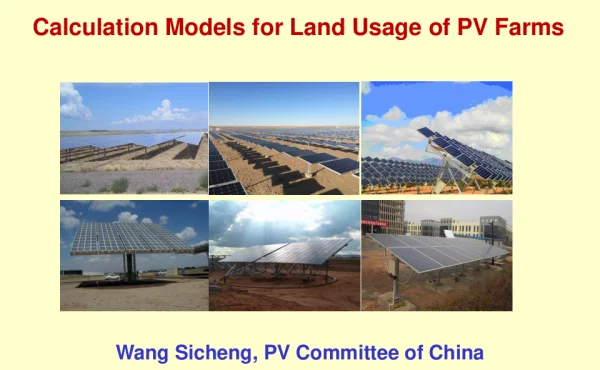 CalculationModelsforLandUsageofPVFarms