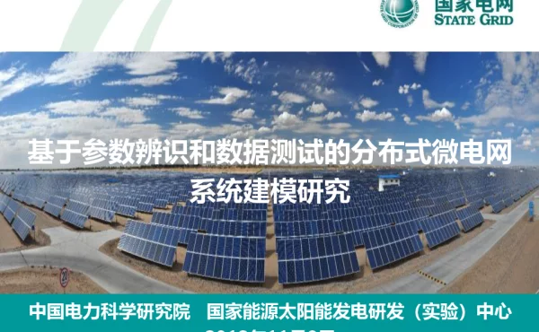 基于参数辨识和数据测试的分布式微电网系统建模研究