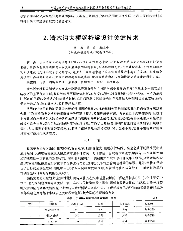 清水河大桥钢桁梁设计关键技术