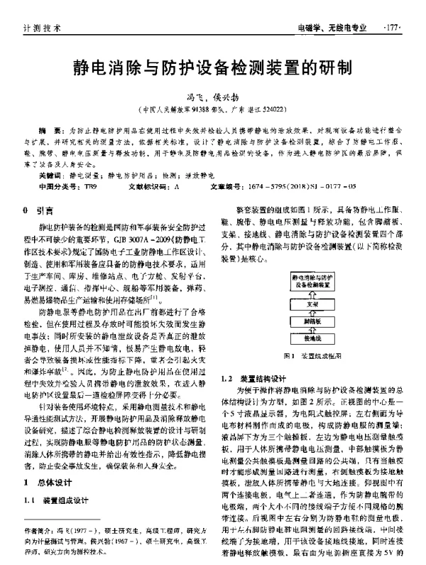 静电消除与防护设备检测装置的研制