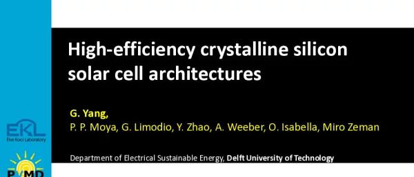 High-efficiencycrystallinesiliconsolarcellarchitectures