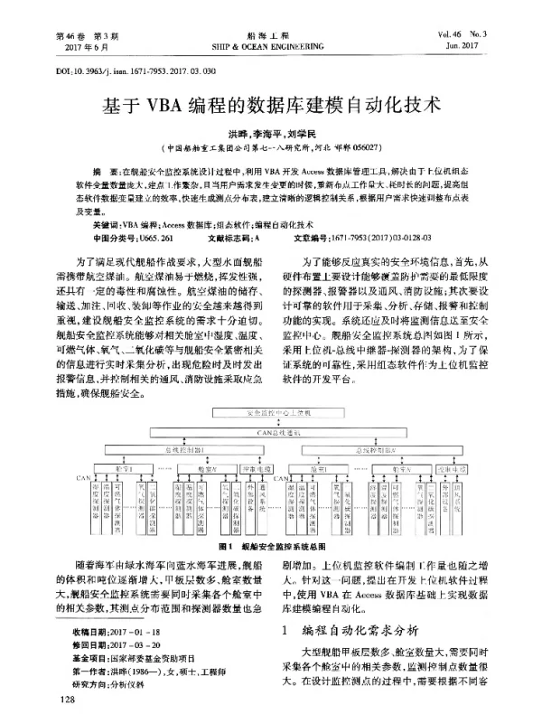 基于VBA编程的数据库建模自动化技术
