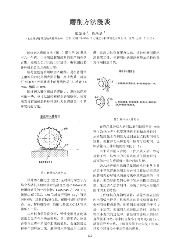 磨削方法漫谈