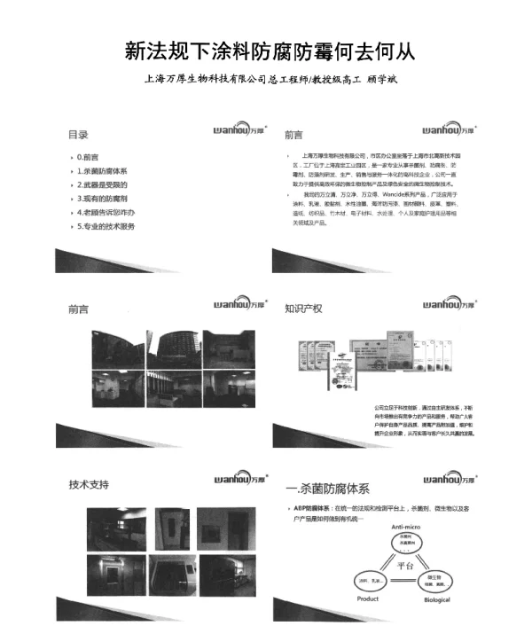 新法规下涂料防腐防霉何去何从