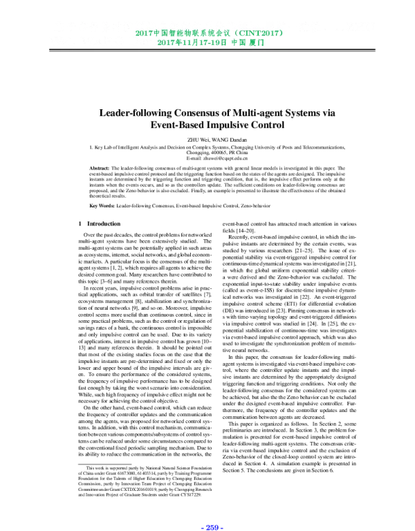Leader-followingConsensusofMulti-agentSystemsviaEvent-BasedImpulsiveControl