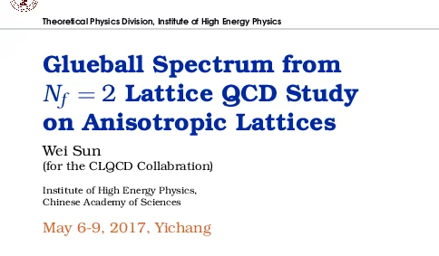 GlueballSpectrumfromNf=2LatticeQCDStudyonAnisotropicLattices