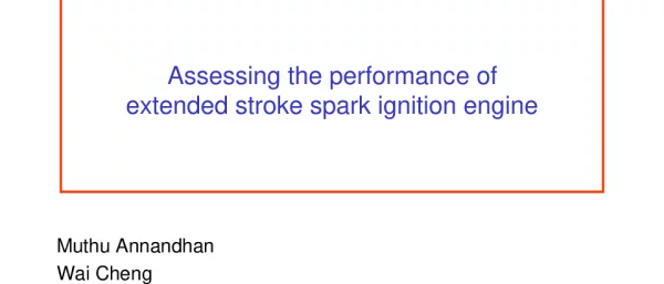 Assessingtheperformanceofextendedstrokesparkignitionengine