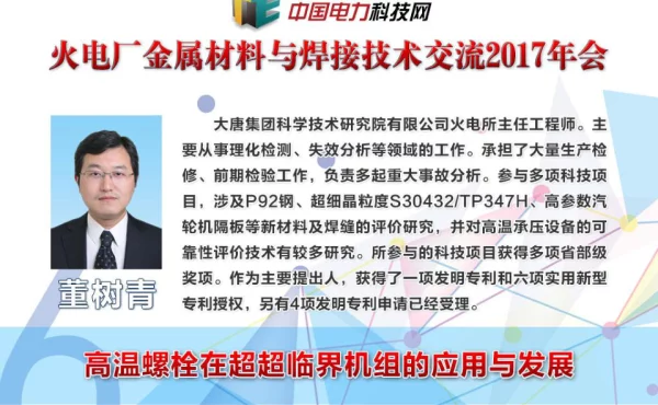 高温螺栓在超超临界机组的应用与发展