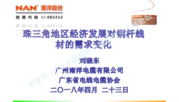 珠三角地区经济发展对铜杆线材的需求变化