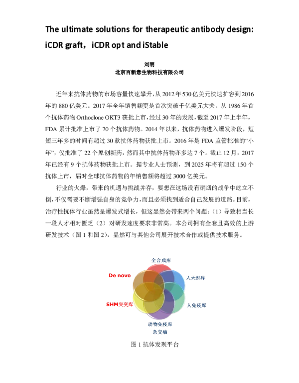 TheultimatesolutionsfortherapeuticantibodydesigniCDRgraftiCDRoptandiStable