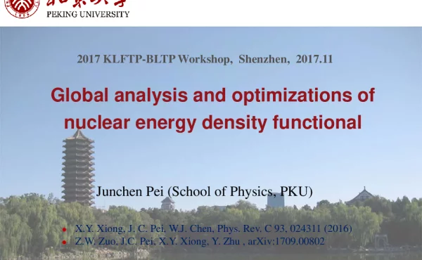 Globalanalysisandoptimizationsofnuclearenergydensityfunctional