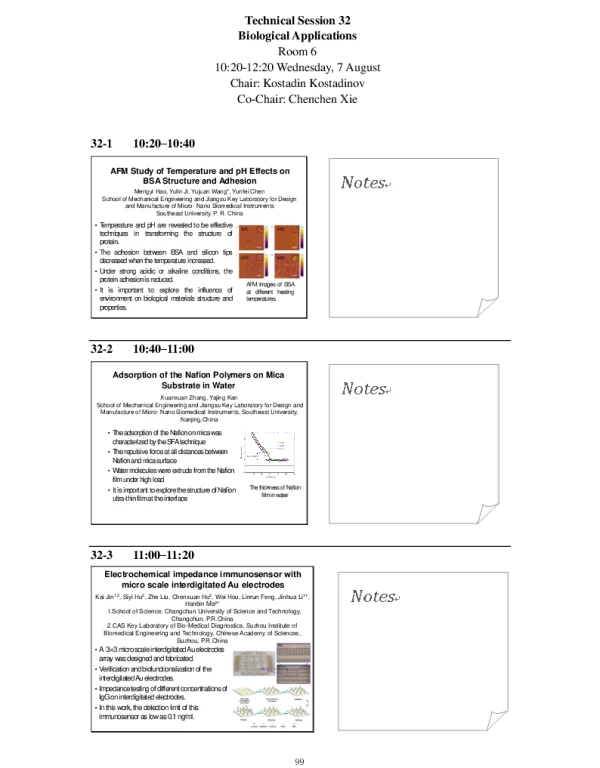 AFMStudyofTemperatureandpHEffectsonBSAStructureandAdhesion
