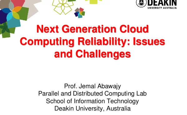 NextGenerationCloudComputingReliabilityIssuesandChallenges