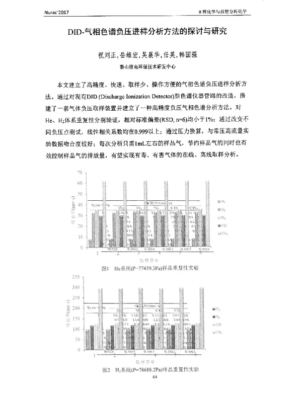 DID-气相色谱负压进样分析方法的探讨与研究