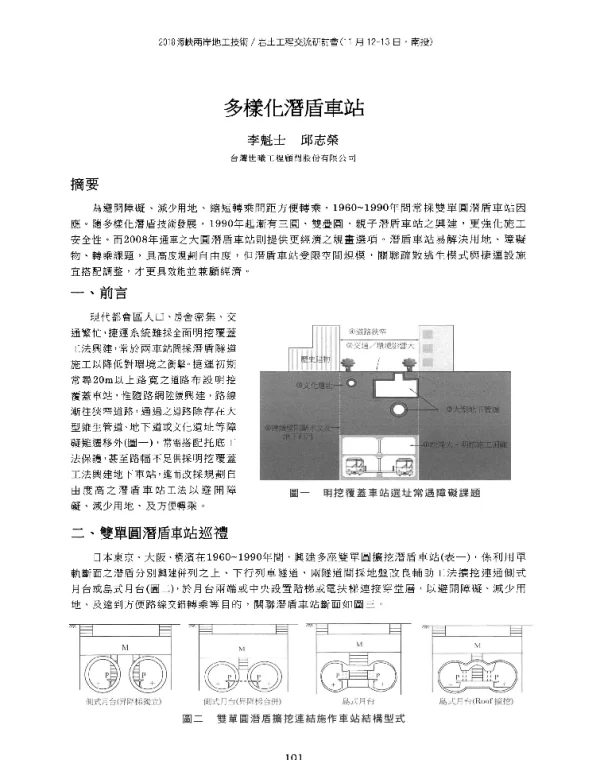 多樣化潛盾車站