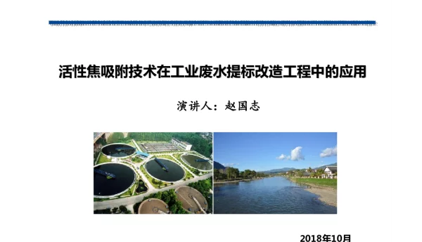 活性焦吸附技术在工业废水提标改造工程中的应用