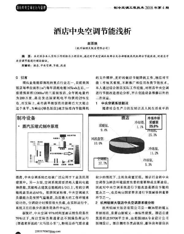 酒店中央空调节能浅析