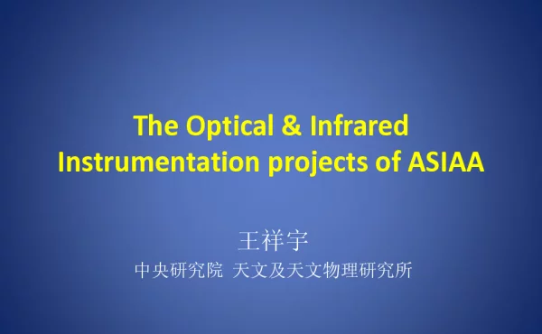 TheOptical&InfraredInstrumentationprojectsofASIAA