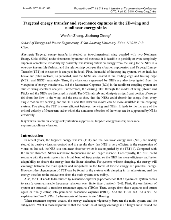 Targetedenergytransferandresonancecapturesinthe2D-wingandnonlinearenergysinks