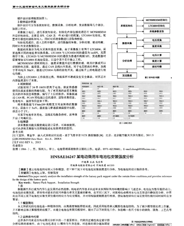 某电动乘用车电池包安装强度分析