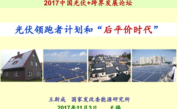 光伏领跑者计划和后平价时代