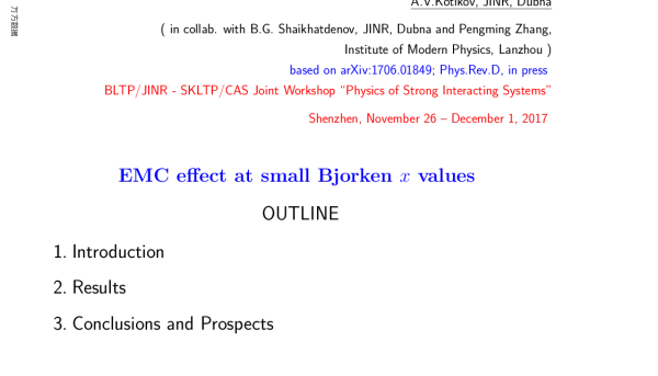 EMCeffectatsmallBjorkenxvalues