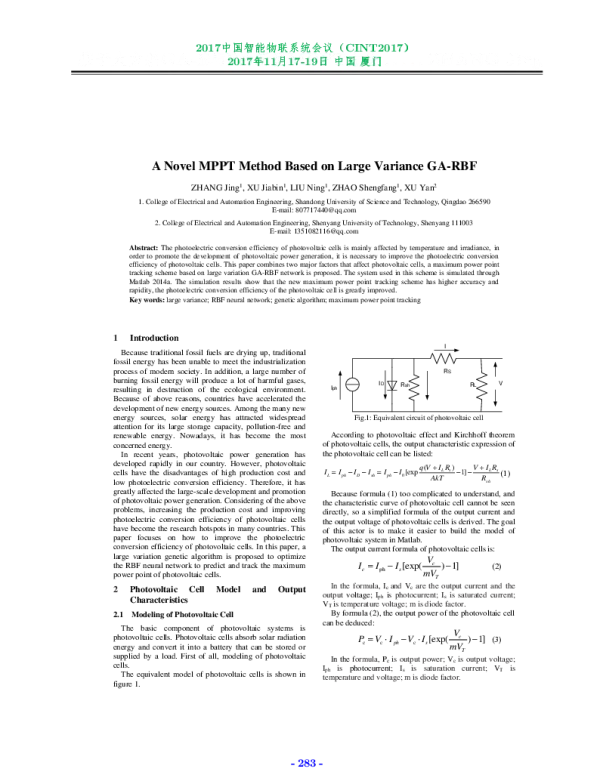 ANovelMPPTMethodBasedonLargeVarianceGA-RBF