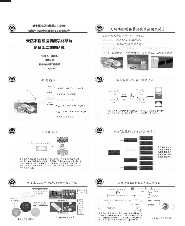 天然不饱和脂肪酸氧化裂解制备壬二酸的研究