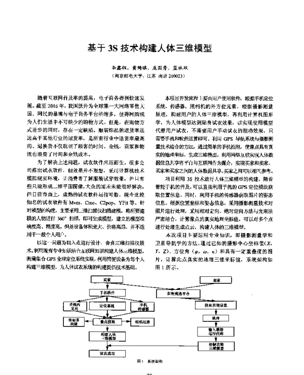 基于3S技术构建人体三维模型