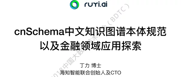 cnSchema中文知识图谱本体规范以及金融领域应用探索