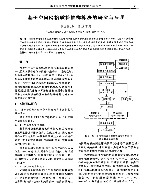 基于空间网格质检抽样算法的研究与应用