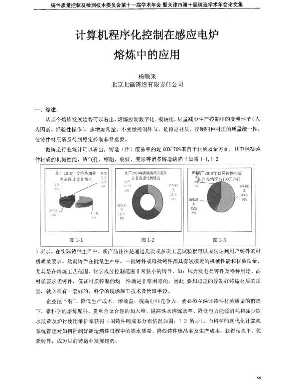 计算机程序化控制在感应电炉熔炼中的应用