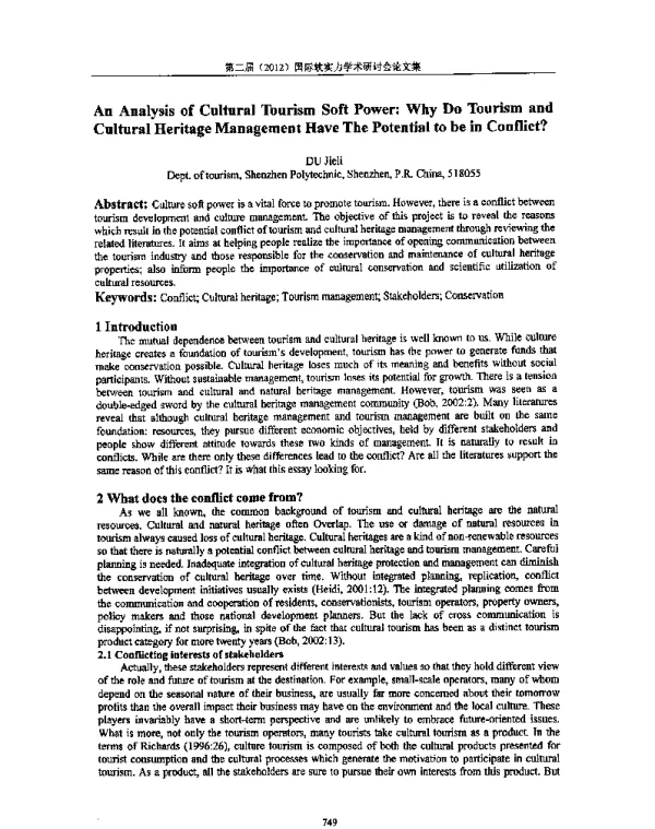AnAnalysisofCulturalTourismSoftPowerWhyDoTourismandCulturalHeritageManagementHaveThePotentialtobeinConflict
