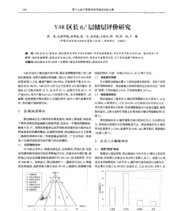 Y48区长612层储层评价研究
