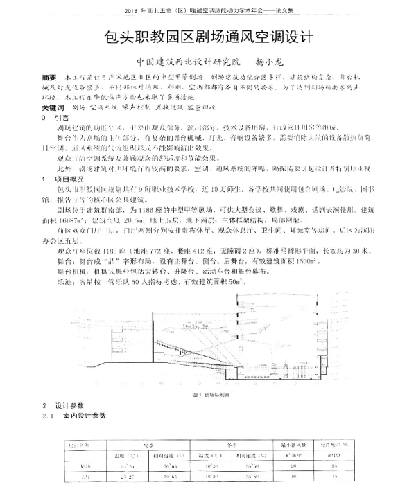 包头职教园区剧场通风空调设计