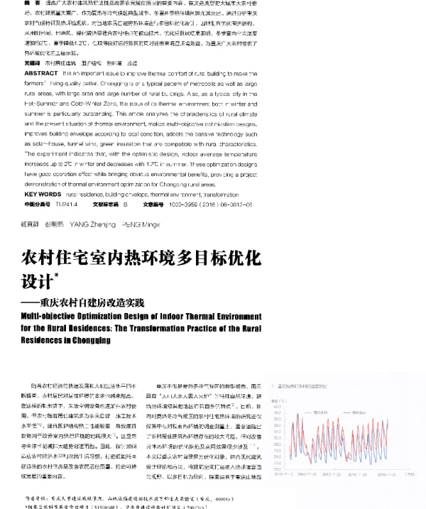 农村住宅室内热环境多目标优化设计--重庆农村自建房改造实践