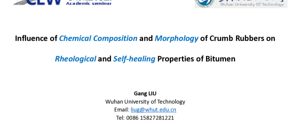 InfluenceofChemicalCompositionandMorphologyofCrumbRubbersonRheologicalandSelf-healingPropertiesofBitumen