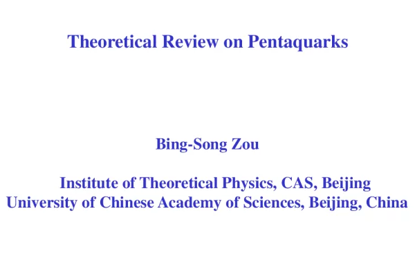 TheoreticalReviewonPentaquarks