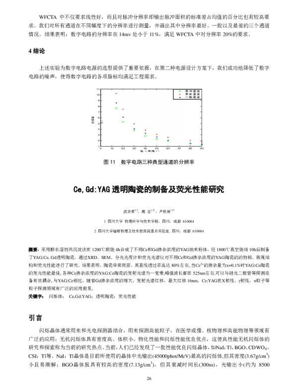 CeGd∶YAG透明陶瓷的制备及荧光性能研究