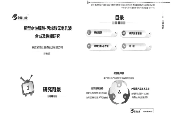 新型水性醇酸-丙烯酸无皂乳液合成及性能研究