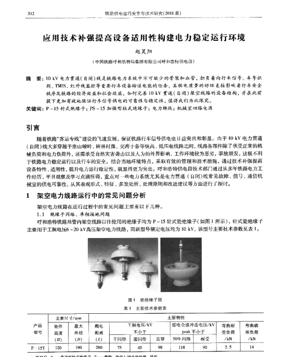 应用技术补强提高设备适用性构建电力稳定运行环境