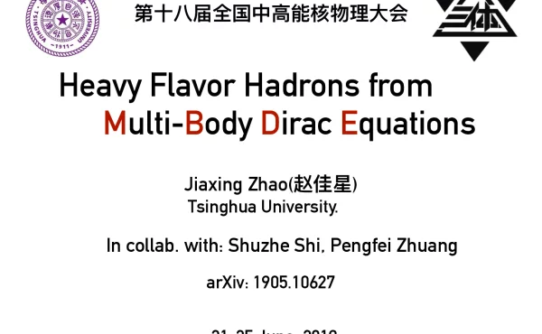 HeavyFlavorHadronsfromMulti-BodyDiracEquations