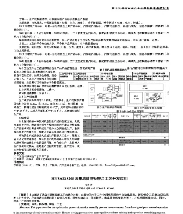 圆集流管隔板铆合工艺开发应用