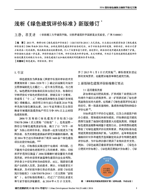 浅析《绿色建筑评价标准》新版修订