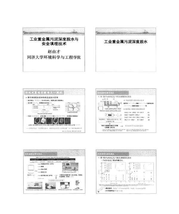 工业重金属污泥深度脱水与安全填埋技术