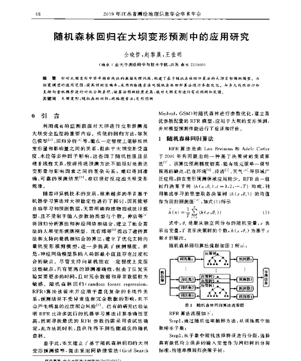 随机森林回归在大坝变形预测中的应用研究