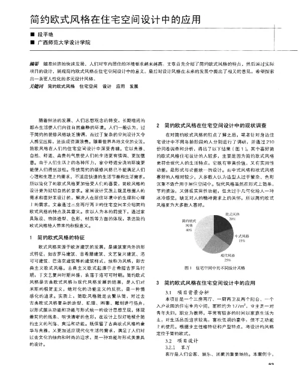 简约欧式风格在住宅空间设计中的应用