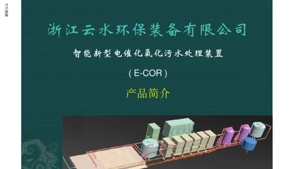 智能新型电催化氧化污水处理装置(E-COR)
